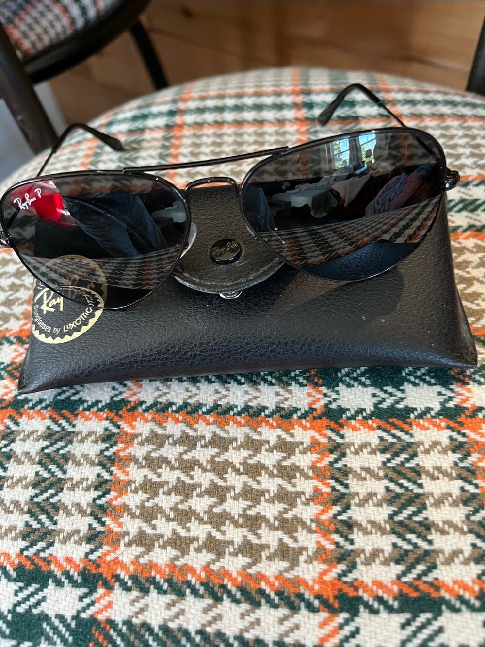 Ray-Ban Black Aviator Sunglasses with Dark Lenses Black on Black Polarized!